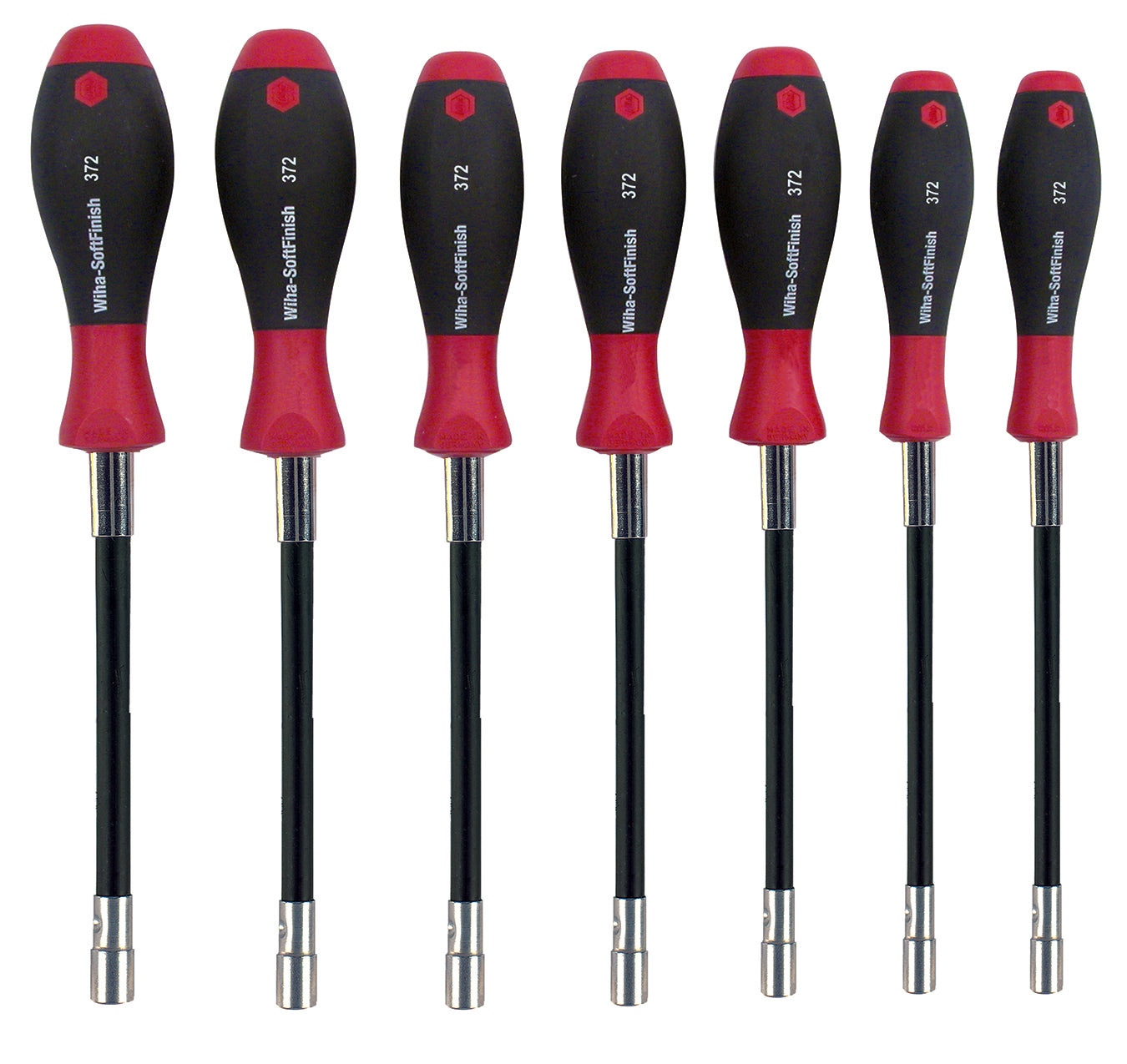WIHA TOOLS 7 Piece Softfinish Flexible Shaft Nut Driver Set - WIH-37291 ...