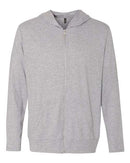 Anvil Triblend Full-Zip Hooded Long Sleeve T-Shirt - 6759