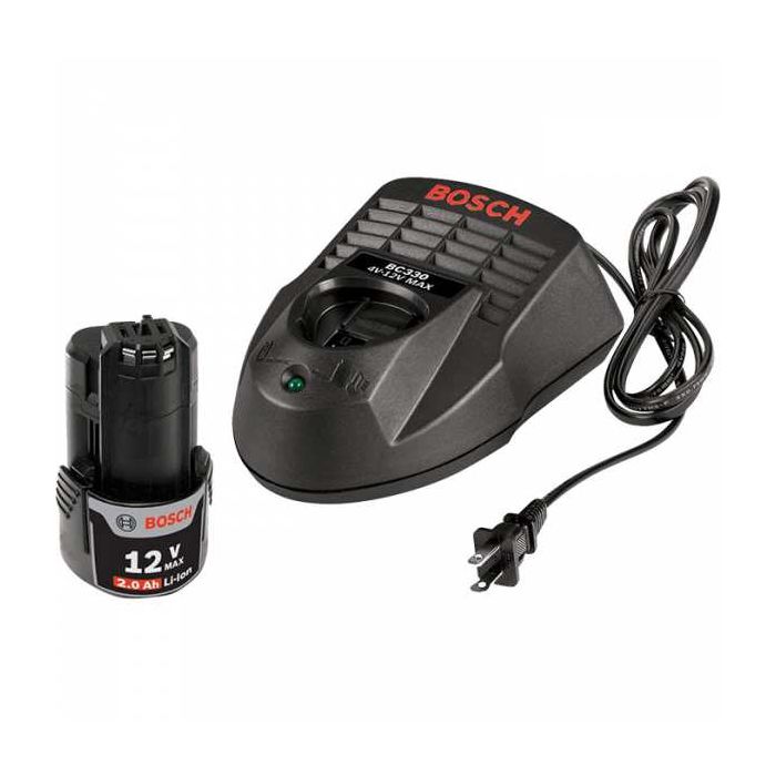 Bosch 12V Max Starter Kit with 2.0 Ah Battery and Charger Model SKC1