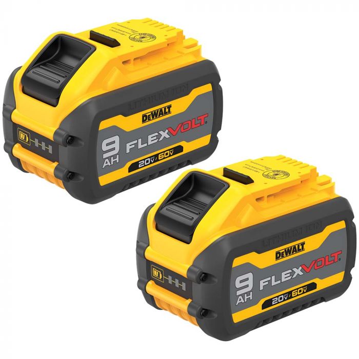 DeWalt 20V 60V MAX FLEXVOLT 9.0 Ah Battery Pack 2pk Model DCB609 2