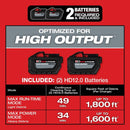 Milwaukee M18 FUEL 12 Gallon Dual-Battery Wet/Dry Vacuum Kit Model