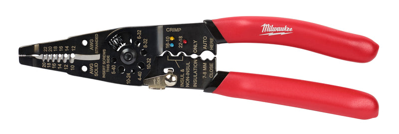Milwaukee 9" Multi-Purpose Wire Stripper With Crimpacter - MLW-48-22-6579 | GarageAndFab.com