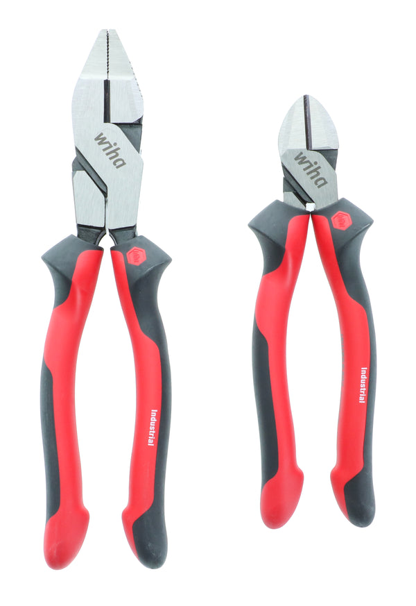 WIHA TOOLS 2 Piece Industrial Classic Grip Pliers Set - 30960 - WIH-30960 | GarageAndFab.com