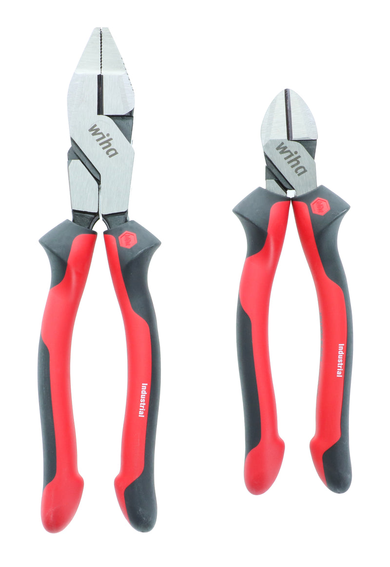 WIHA TOOLS 2 Piece Industrial Classic Grip Pliers Set - 30960 - WIH-30960 | GarageAndFab.com