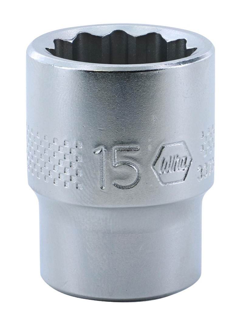 WIHA TOOLS 12 Point - 3/8 Inch Drive Socket - 15.0Mm - WIH-33730 | GarageAndFab.com