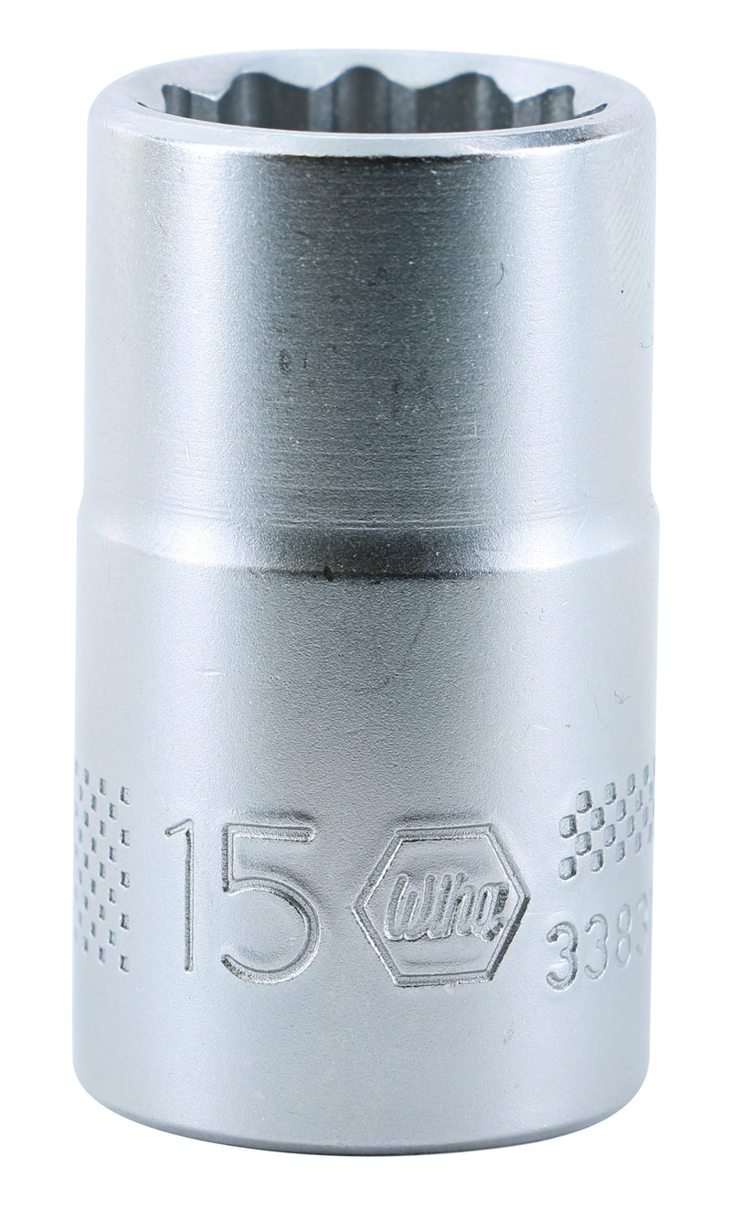 WIHA TOOLS 12 Point - 1/2" Drive Socket 15.0Mm - WIH-33831 | GarageAndFab.com