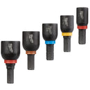 Milwaukee 5Pc Insert Mag Nut Dr Set - MLW-49-66-4563 | MFVCanada.com