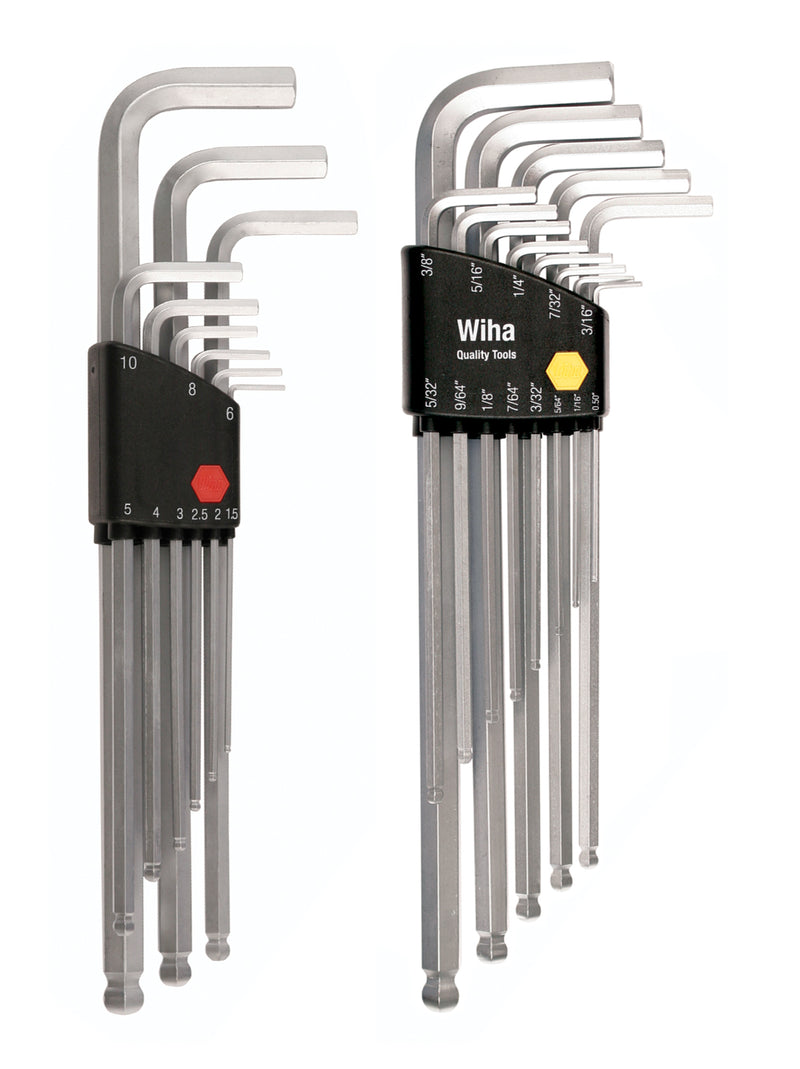 WIHA TOOLS 22 Piece Ball End Hex L-Key Set - Inch - Metricric - WIH-66993 | GarageAndFab.com