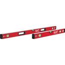 Milwaukee Electric 24"/48" Redstick Magnetic Box Level Set - MLW-MLBXSM48 | MFVCanada.com