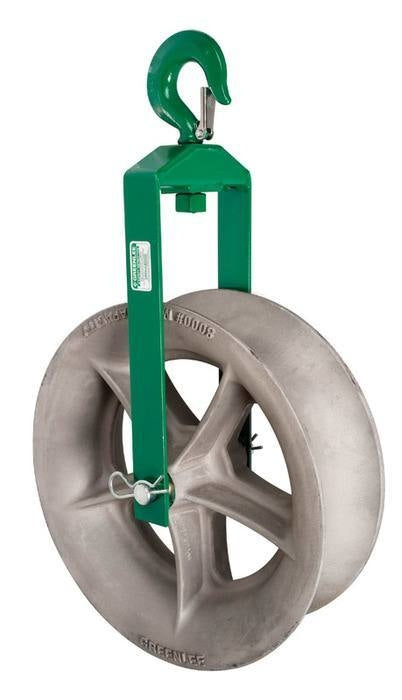 Greenlee Sheave Unit, Hook 18" (8018) - GRE-8018 | GarageAndFab.com