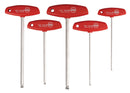 WIHA TOOLS 5 Piece Magicring Ball End T-Handle Set - Metricric - WIH-54090 | GarageAndFab.com
