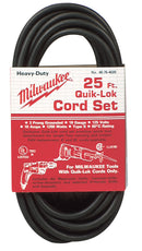 Milwaukee 25Ft Quik-Lok Cord Set - MLW-48-76-4025 | MFVCanada.com