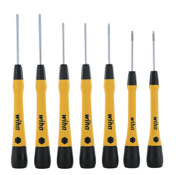WIHA TOOLS 7 Piece Esd Safe Picofinish Precision Torx Driver Set (T4 -T10) - WIH-27892 | GarageAndFab.com