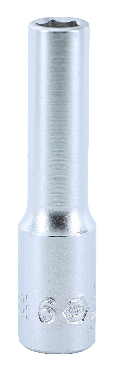 WIHA TOOLS 6 Point - 1/4 Inch Drive Socket - 6.0Mm X 50Mm - WIH-33343 | GarageAndFab.com
