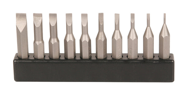 WIHA TOOLS 10 Piece Slotted Microbits Set - WIH-75984 | GarageAndFab.com