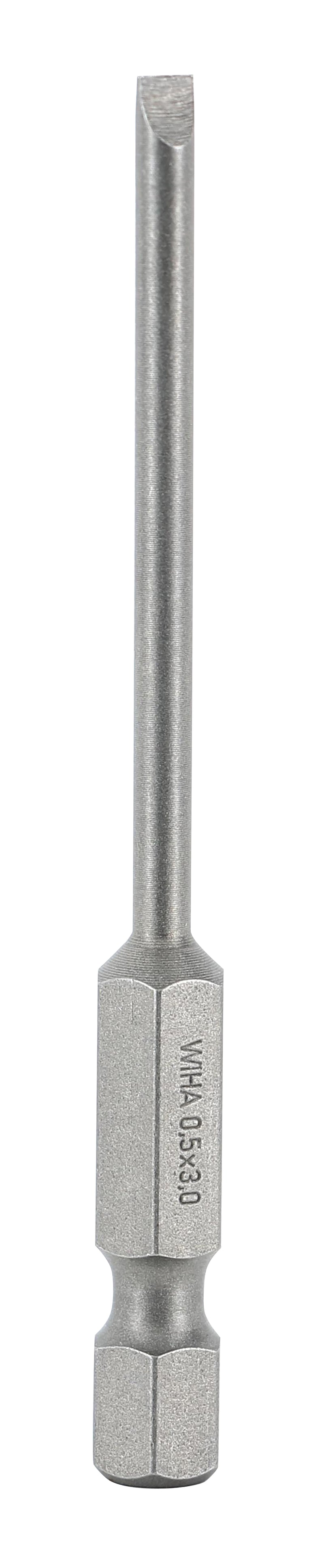 WIHA TOOLS Slotted Power Bit 3.0 X 70Mm - WIH-74034 | GarageAndFab.com