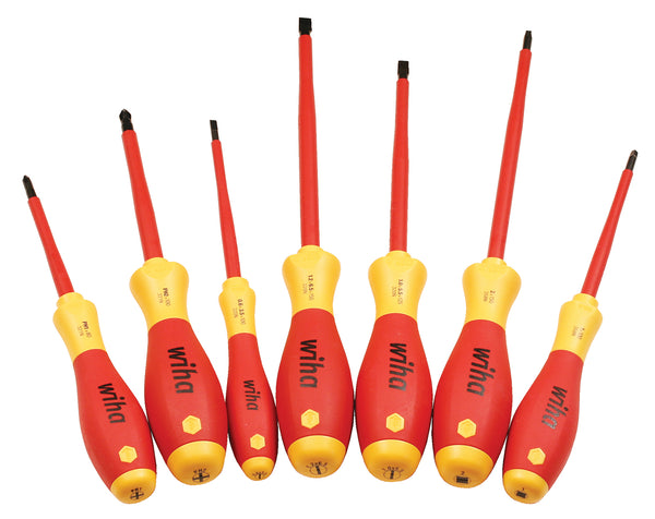 WIHA TOOLS 7 Piece Insulated Softfinish Screwdriver Set - 320 7 - WIH-32097 | GarageAndFab.com