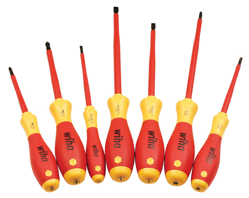 WIHA TOOLS 7 Piece Insulated Softfinish Screwdriver Set - 320 7 - WIH-32097 | GarageAndFab.com
