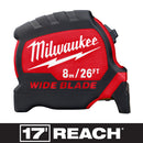 Milwaukee 8M/26' Wide Blade Tape - 14' So - MLW-48-22-0226 | MFVCanada.com