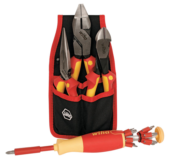WIHA TOOLS 17 Piece Insulated Pliers-Cutters And Popen-Up Set - 32990 - WIH-32990 | GarageAndFab.com