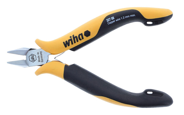 WIHA TOOLS Esd Safe Precision Wide Tapered Head Flush Cutters - 32708 - WIH-32708 | GarageAndFab.com