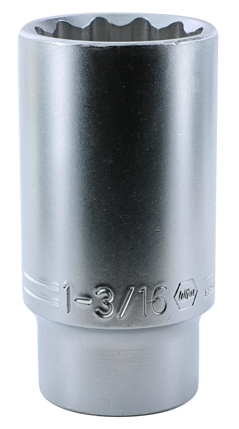 WIHA TOOLS 12 Point - 1/2" Drive Deep Socket 1-3/16" - 33864 - WIH-33864 | GarageAndFab.com