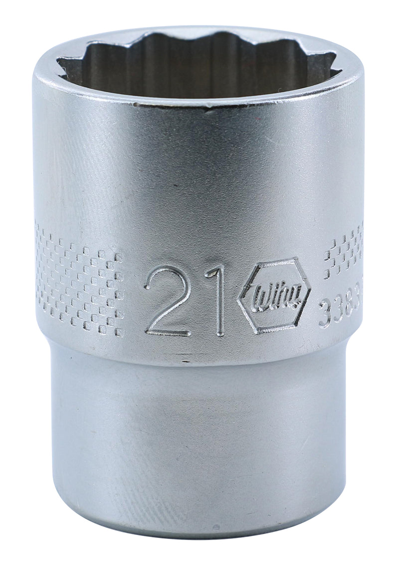 WIHA TOOLS 12 Point - 1/2" Drive Socket 21.0Mm - WIH-33837 | GarageAndFab.com