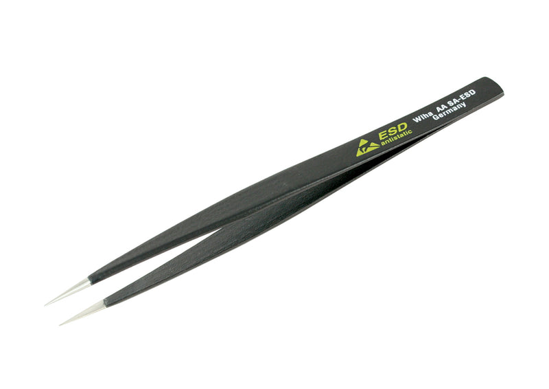 WIHA TOOLS Esd Safe Tweezers Aa Sa - 130Mm - WIH-44501 | GarageAndFab.com