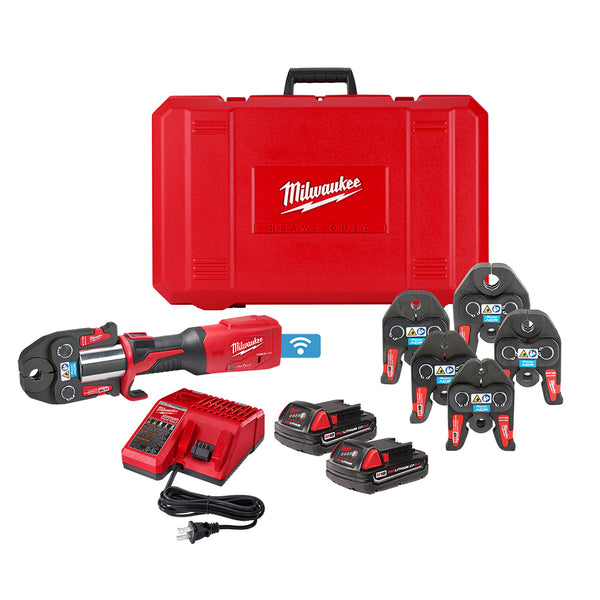 Milwaukee Electric M18 Fl Press Tool Onekey Cts Kit - MLW-2922-22 | GarageAndFab.com