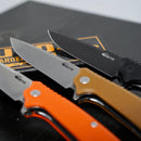HUTO Hunt Harder Folding Hard Blade Knife- Orange - HU-HTHD-KNV-ORG | MunroOutdoorAdventures.com