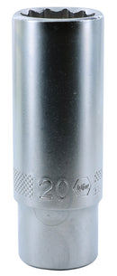 WIHA TOOLS 12 Point - 1/2" Drive Deep Socket 20 0Mm - WIH-33876 | GarageAndFab.com