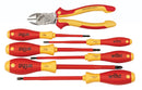 WIHA TOOLS 7 Piece Insulated Bicut Supercut And Screwdriver Set - 32857 - WIH-32857 | GarageAndFab.com