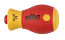 WIHA TOOLS Insulated Softfinish Stubby Slimline Blade Handle - WIH-28302 | GarageAndFab.com