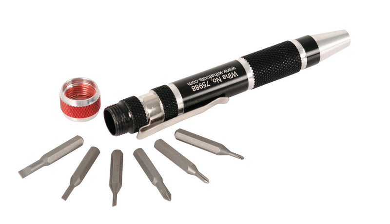WIHA TOOLS 7 Piece Pocket Clip Microbit Set - WIH-75981 | GarageAndFab.com