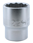 WIHA TOOLS 12 Point - 1/2" Drive Socket 22.0Mm - WIH-33838 | GarageAndFab.com