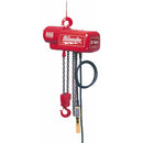 Milwaukee Electric 1 Ton 15 Foot Electric Chain Hoist, Single Chained, 115/230V, 1 Hp, Lifts 16 Ft/Min - MLW-9567 | MFVCanada.com