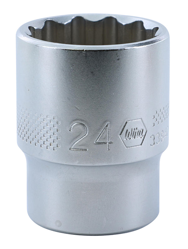WIHA TOOLS 12 Point - 1/2" Drive Socket 24.0Mm - WIH-33840 | GarageAndFab.com