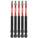 Milwaukee (6) 5Pk 3-1/2" Pwrench Bit T20 - MLW-48-32-4578 | MFVCanada.com
