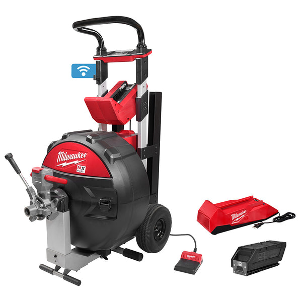 Milwaukee Electric Mx Fuel Sewer Drum Machine For 5/8" - 3/4" - MLW-MXF500-1CP | GarageAndFab.com