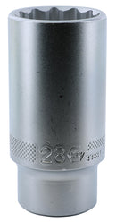 WIHA TOOLS 12 Point - 1/2" Drive Deep Socket 28.0Mm - WIH-33884 | GarageAndFab.com