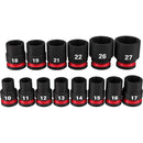 Milwaukee 14-Pc 1/2" Drive, 6 Pt. Metric Standard Impact Socket Set, 10Mm  27Mm - MLW-49-66-7013 | MFVCanada.com
