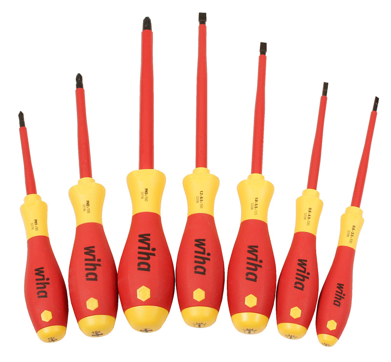 WIHA TOOLS 7 Piece Insulated Softfinish Screwdriver Set - 320 9 - WIH-32099 | GarageAndFab.com
