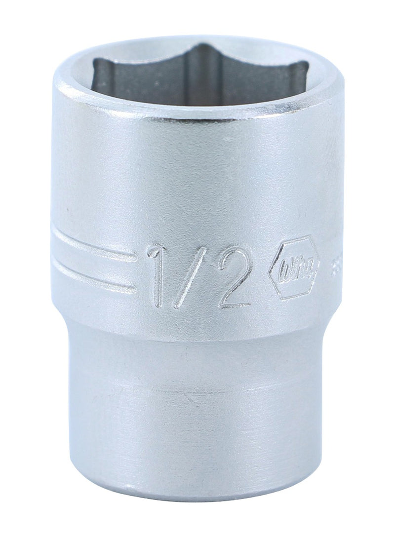 WIHA TOOLS 6 Point - 1/4 Inch Drive Socket - 1/2" X 25Mm - WIH-33314 | GarageAndFab.com