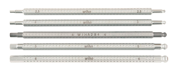 WIHA TOOLS 5 Piece Drive-Loc Vi Hex Blade Set - 28476 - WIH-28476 | GarageAndFab.com