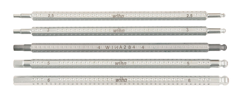 WIHA TOOLS 5 Piece Drive-Loc Vi Hex Blade Set - 28476 - WIH-28476 | GarageAndFab.com