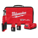 Milwaukee Electric M12 Fuel 3/8" High Speed Ratchet Kit, 450 Rpm, (2) Cp2.0 Batt., (1) Charger, Soft Carrying Case - MLW-2567-22 | MFVCanada.com