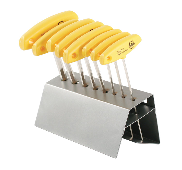WIHA TOOLS 8 Piece Soft Grip Hex T-Handle Set - Inch - 33484 - WIH-33484 | GarageAndFab.com