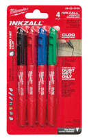 Milwaukee 4Pk Colored Fine Pt Markers - MLW-48-22-3106 | MFVCanada.com