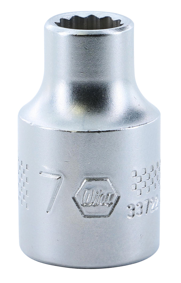 WIHA TOOLS 12 Point - 3/8 Inch Drive Socket - 7.0Mm - WIH-33722 | GarageAndFab.com