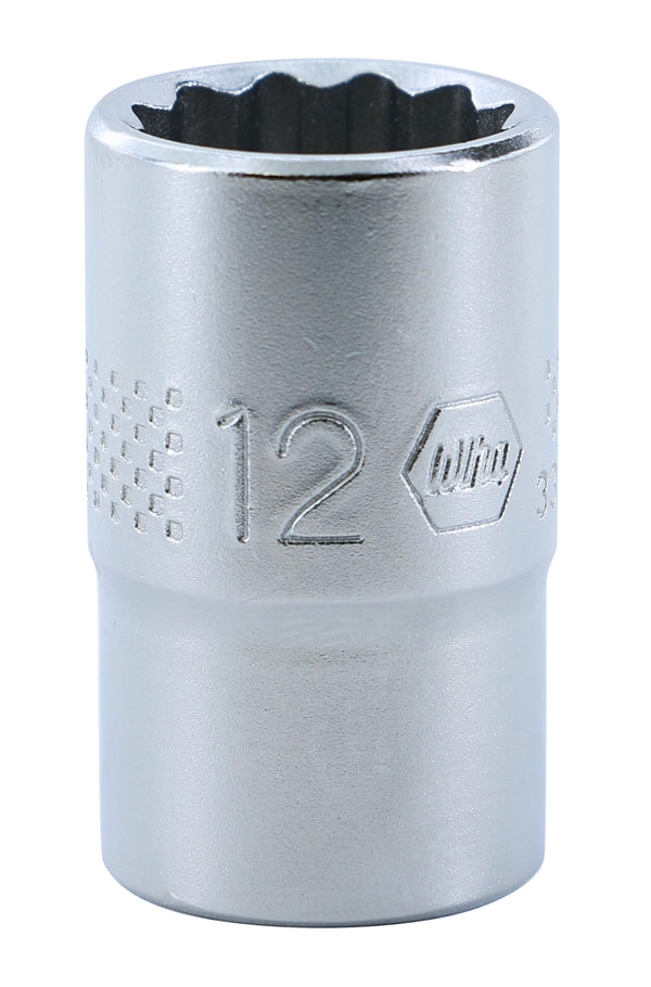 WIHA TOOLS 12 Point - 3/8 Inch Drive Socket - 12.0Mm - WIH-33727 | GarageAndFab.com